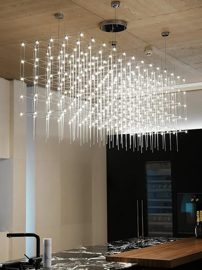 Geometric LED Cube Pendant Light