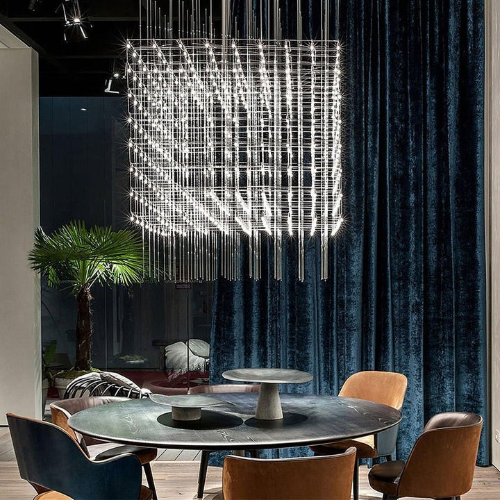 Geometric LED Cube Pendant Light