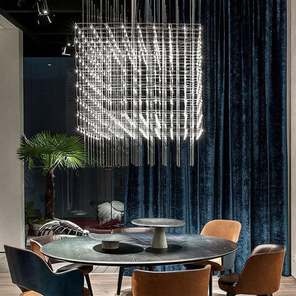 Geometric LED Cube Pendant Light