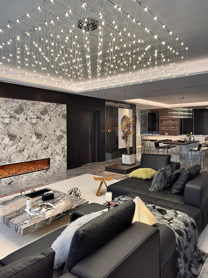 Geometric LED Cube Pendant Light