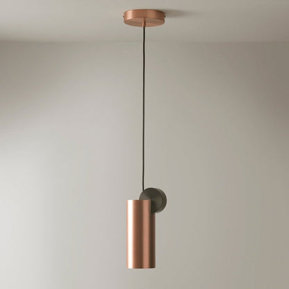 Geometric LED Pendant Light in Brass & Black Finish