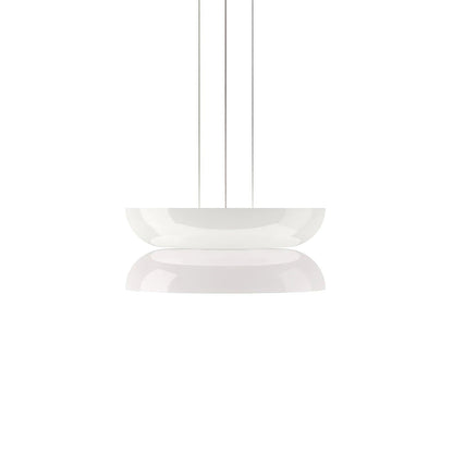 Geometric White Glass LED Pendant Light