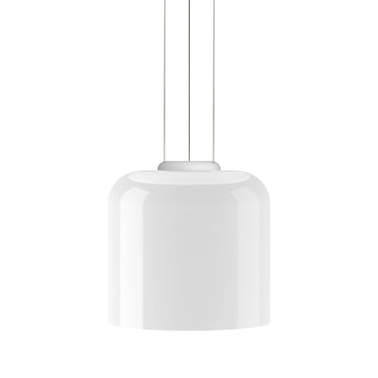 Geometric White Glass LED Pendant Light
