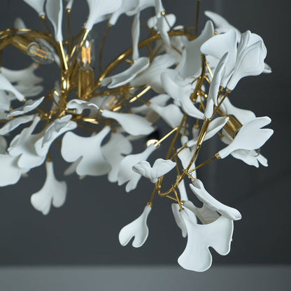 Gingko Leaf Chandelier – Modern Pendant Lighting Fixture