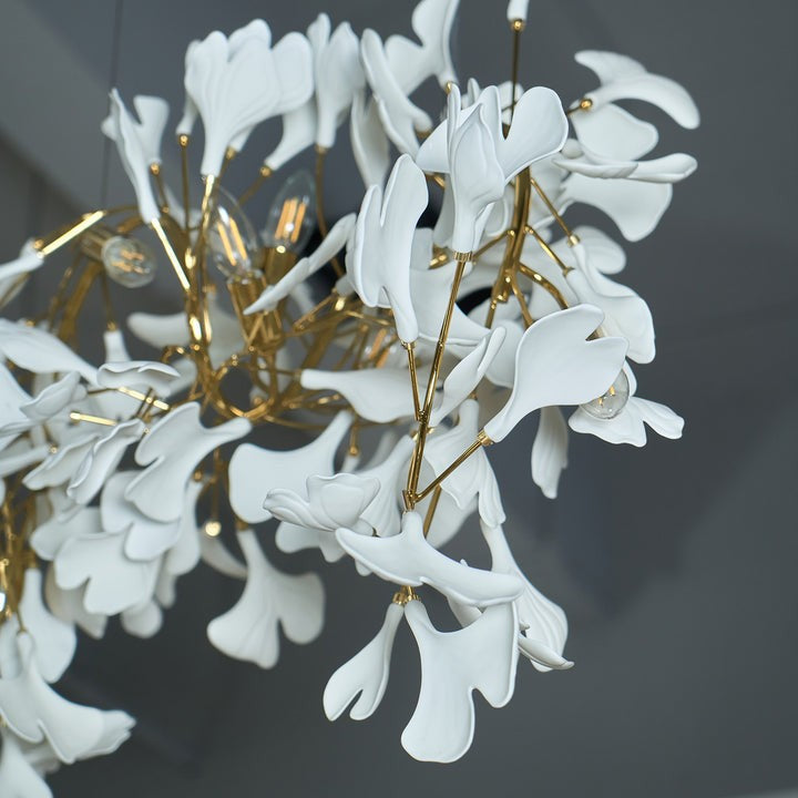 Gingko Leaf Chandelier – Modern Pendant Lighting Fixture