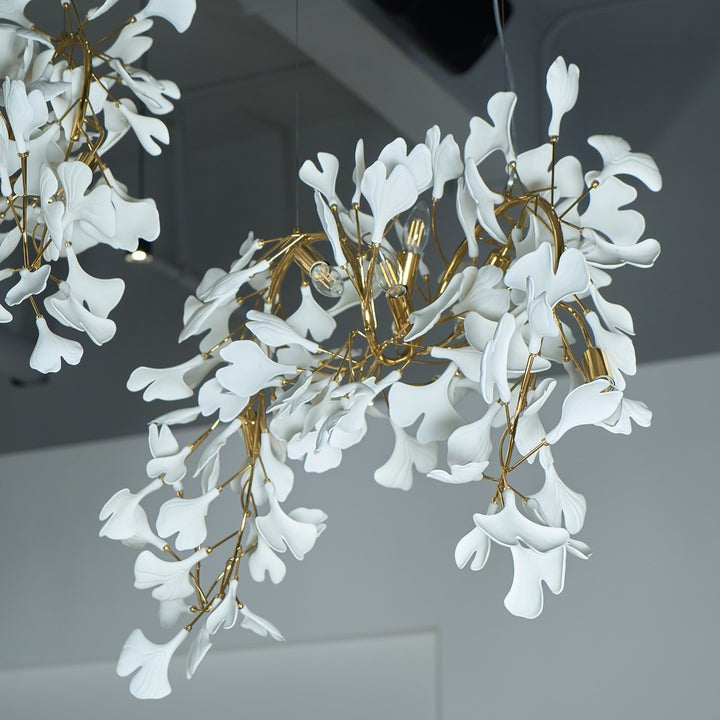 Gingko Leaf Chandelier – Modern Pendant Lighting Fixture