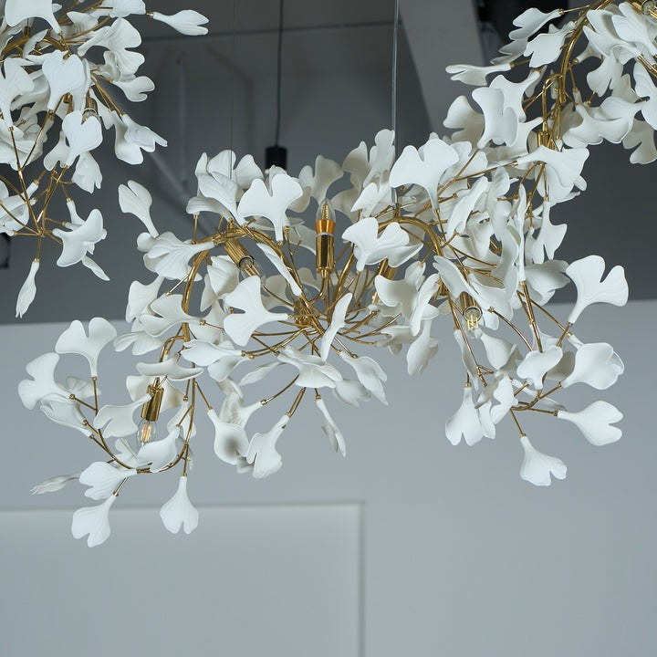 Gingko Leaf Chandelier – Modern Pendant Lighting Fixture