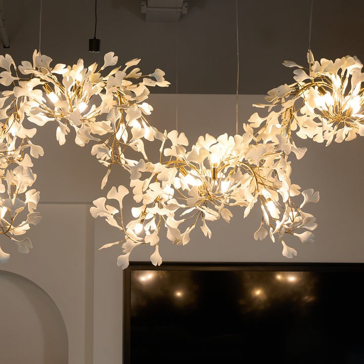 Gingko Leaf Chandelier – Modern Pendant Lighting Fixture