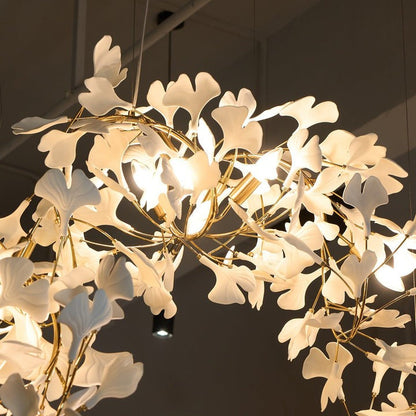 Gingko Leaf Chandelier – Modern Pendant Lighting Fixture