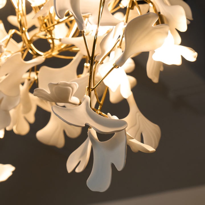 Gingko Leaf Chandelier – Modern Pendant Lighting Fixture