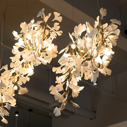 Gingko Leaf Chandelier – Modern Pendant Lighting Fixture
