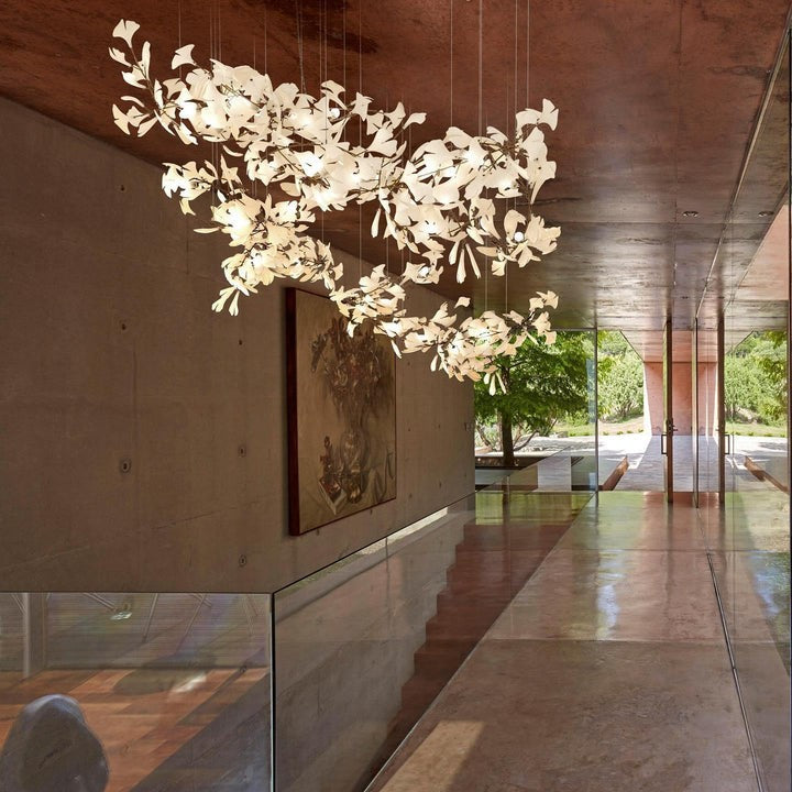 Gingko Leaf Chandelier – Modern Pendant Lighting Fixture