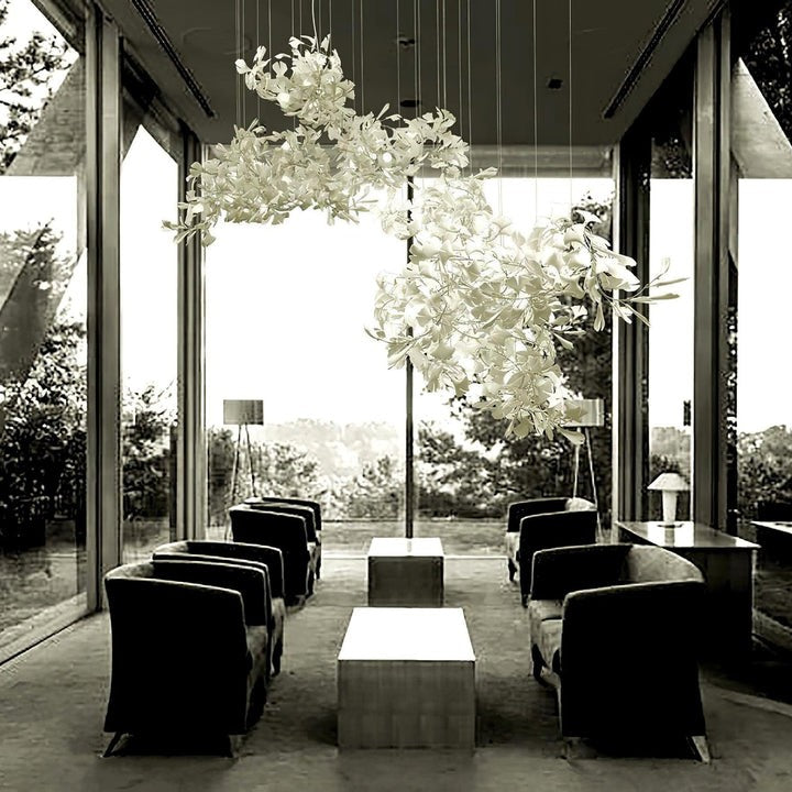 Gingko Leaf Chandelier – Modern Pendant Lighting Fixture