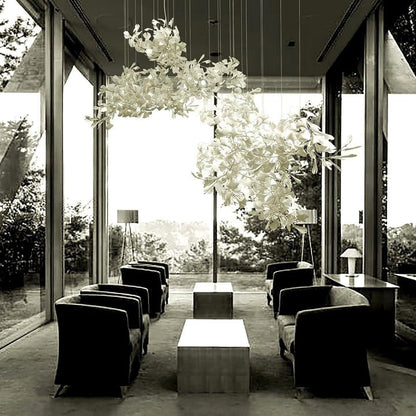 Gingko Leaf Chandelier – Modern Pendant Lighting Fixture
