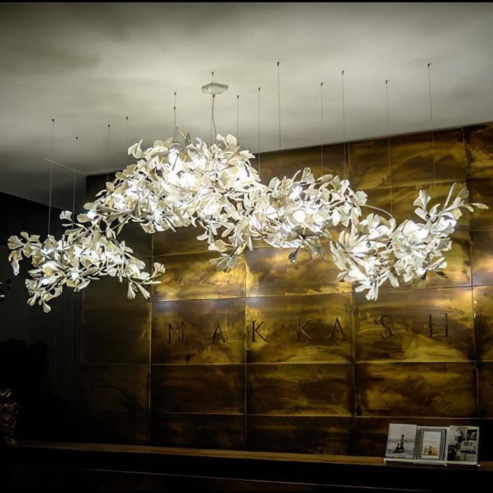 Gingko Leaf Chandelier – Modern Pendant Lighting Fixture