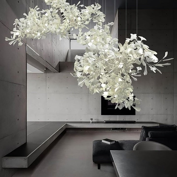 Gingko Leaf Chandelier – Modern Pendant Lighting Fixture