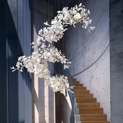 Gingko Leaf Chandelier – Modern Pendant Lighting Fixture