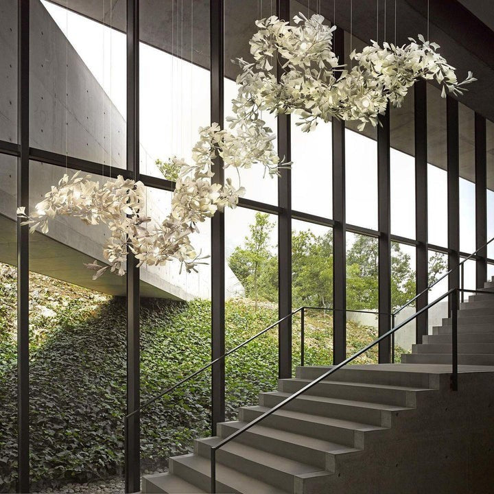 Gingko Leaf Chandelier – Modern Pendant Lighting Fixture
