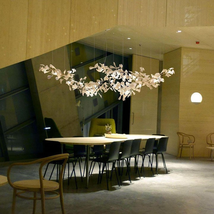 Gingko Leaf Chandelier – Modern Pendant Lighting Fixture