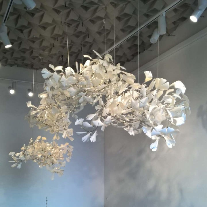 Gingko Leaf Chandelier – Modern Pendant Lighting Fixture