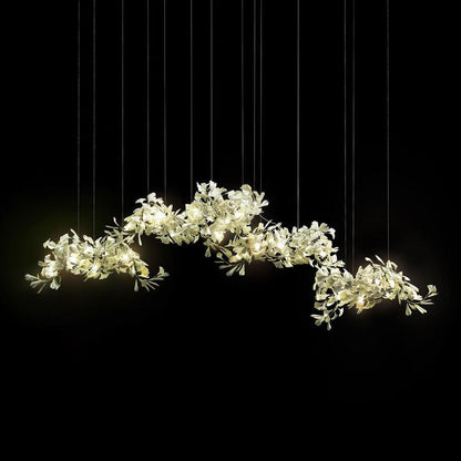 Gingko Leaf Chandelier – Modern Pendant Lighting Fixture