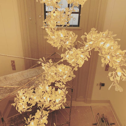 Gingko Leaf Chandelier – Modern Pendant Lighting Fixture