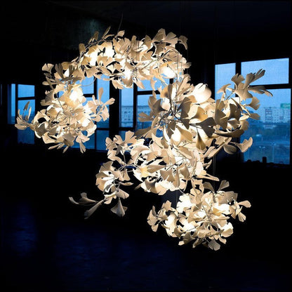 Gingko Leaf Chandelier – Modern Pendant Lighting Fixture