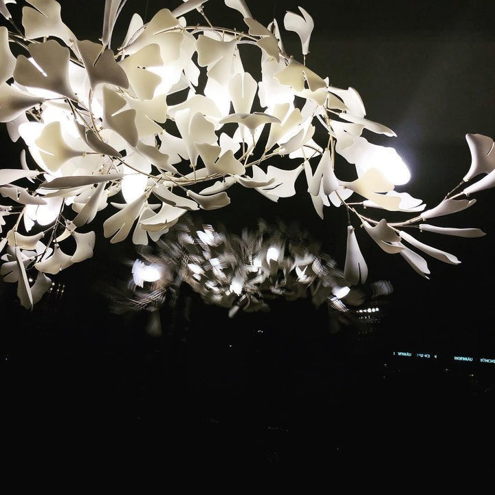Gingko Leaf Chandelier – Modern Pendant Lighting Fixture