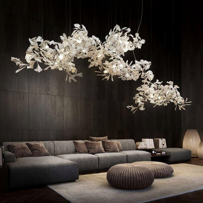 Gingko Leaf Chandelier – Modern Pendant Lighting Fixture