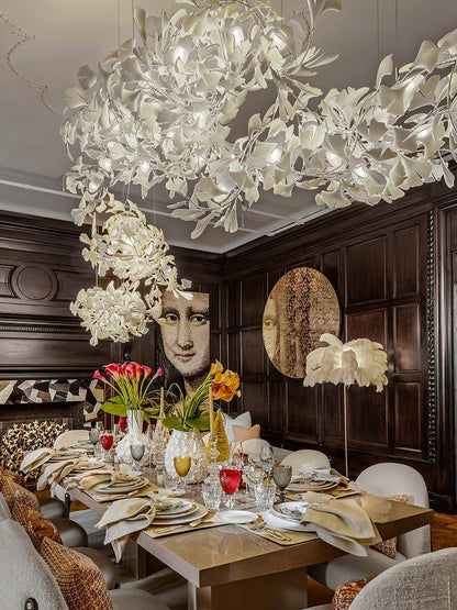Gingko Leaf Chandelier – Modern Pendant Lighting Fixture