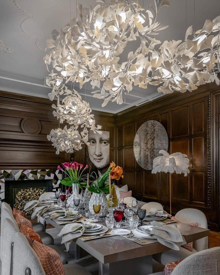 Gingko Leaf Chandelier – Modern Pendant Lighting Fixture