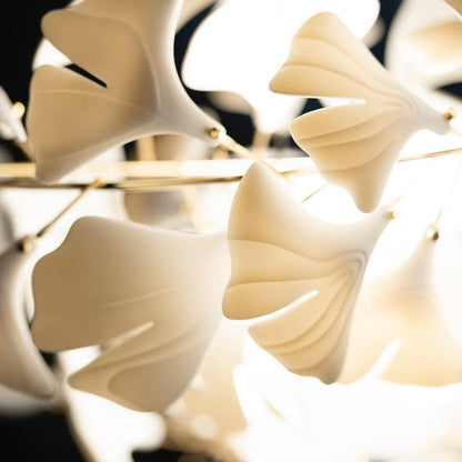 Gingko Leaf Chandelier – Modern Pendant Lighting Fixture