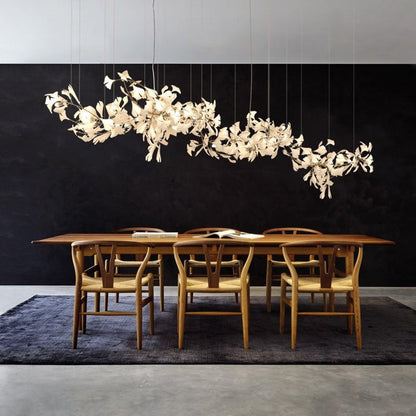 Gingko Leaf Chandelier – Modern Pendant Lighting Fixture