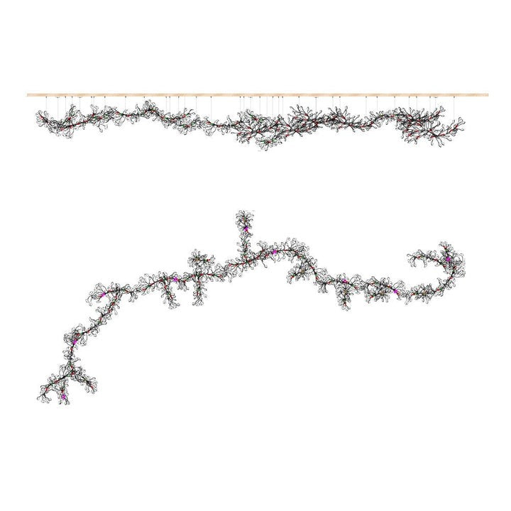 Ginkgo Leaf-Inspired Chandelier E