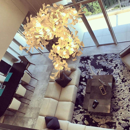 Ginkgo Leaf-Inspired Chandelier E
