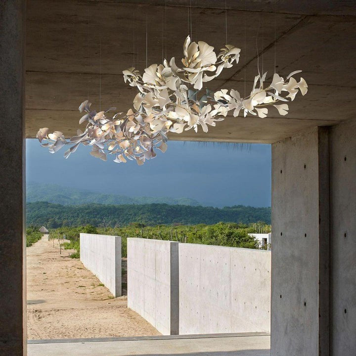 Ginkgo Leaf-Inspired Chandelier E