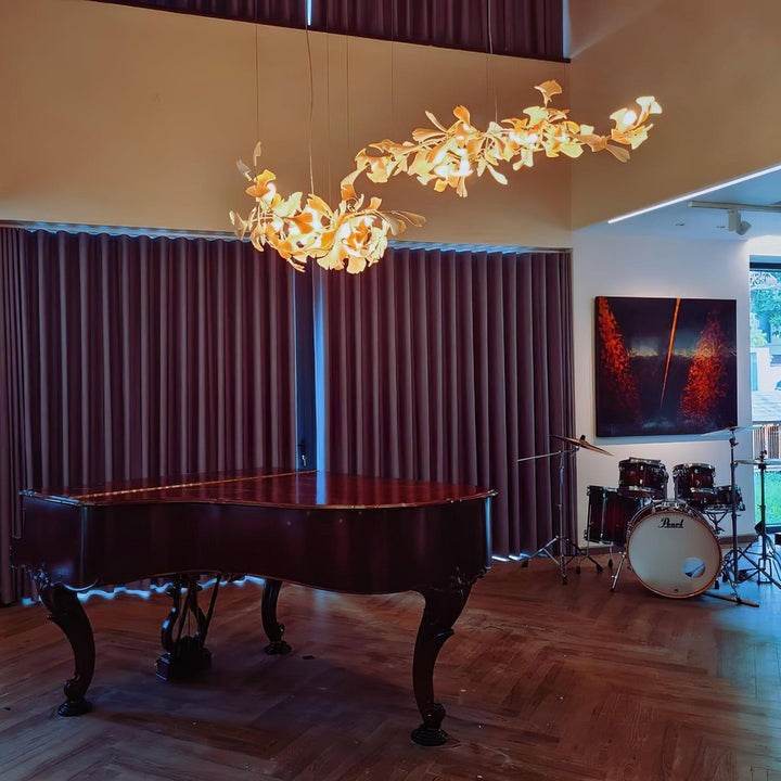 Ginkgo Leaf-Inspired Chandelier E