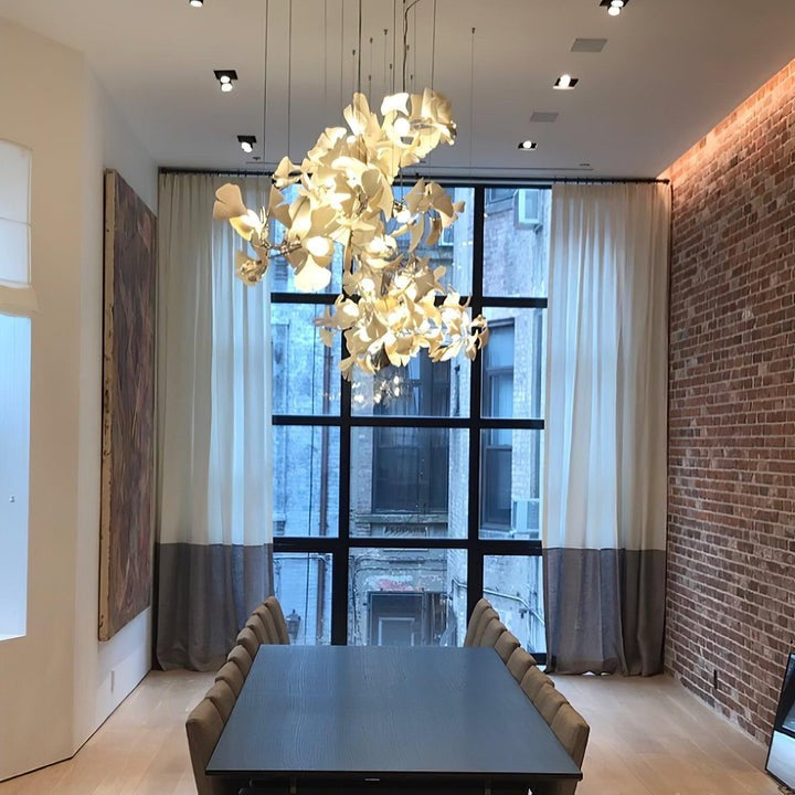 Ginkgo Leaf-Inspired Chandelier E