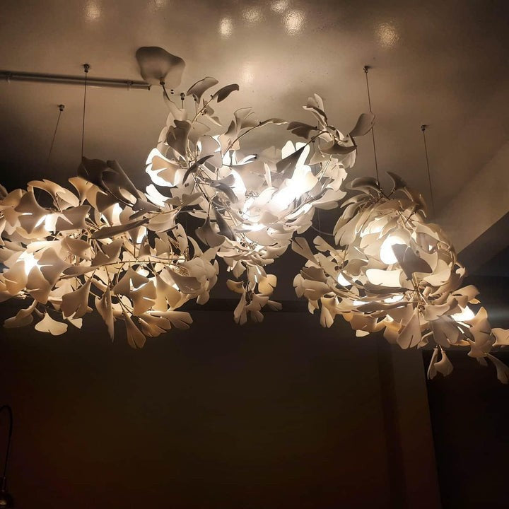 Ginkgo Leaf-Inspired Chandelier E