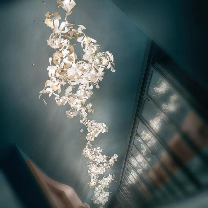 Ginkgo Leaf-Inspired Chandelier E