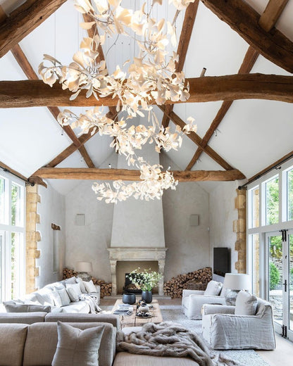 Ginkgo Leaf-Inspired Chandelier E