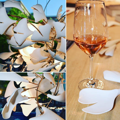 Ginkgo Leaf-Inspired Chandelier E