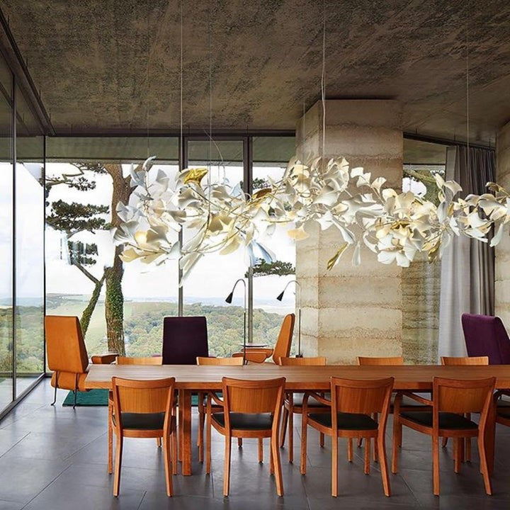 Ginkgo Leaf-Inspired Chandelier E