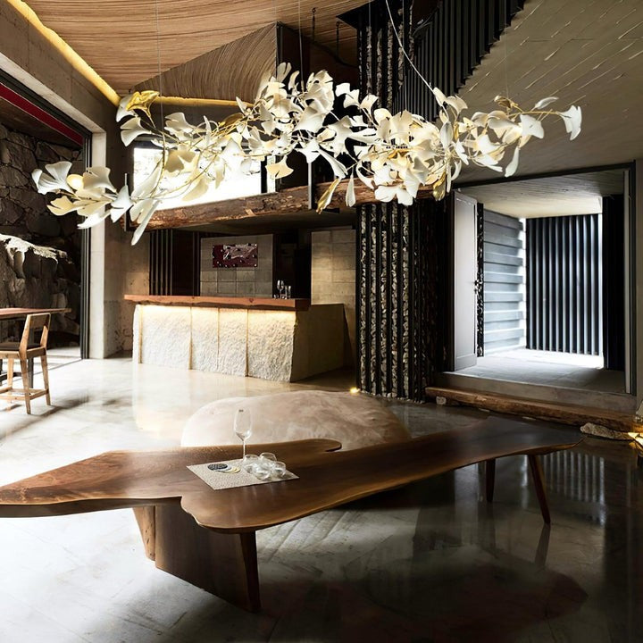 Ginkgo Leaf-Inspired Chandelier E