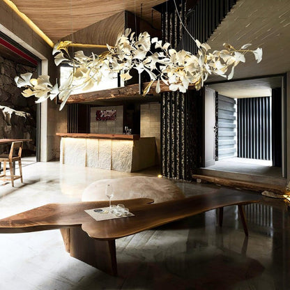 Ginkgo Leaf-Inspired Chandelier E