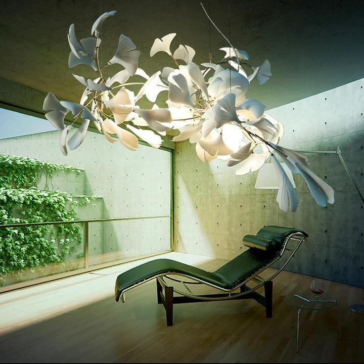 Ginkgo Leaf-Inspired Chandelier E