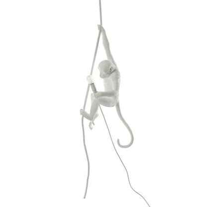 Glossy Resin Monkey Hanging Pendant Light