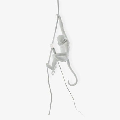 Glossy Resin Monkey Hanging Pendant Light