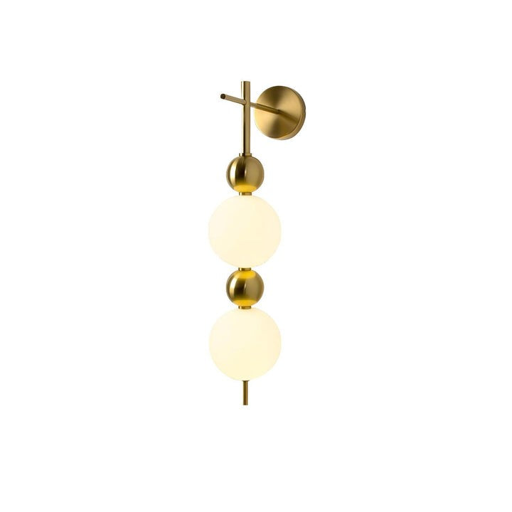 Gold Acrylic LED Wall Sconce with String Design