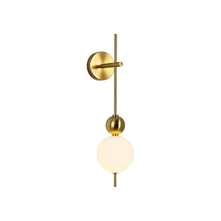 Gold Acrylic LED Wall Sconce with String Design